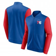 Philadelphia 76ers Game Day Strategy Full-Zip Jacket - Royal/Red