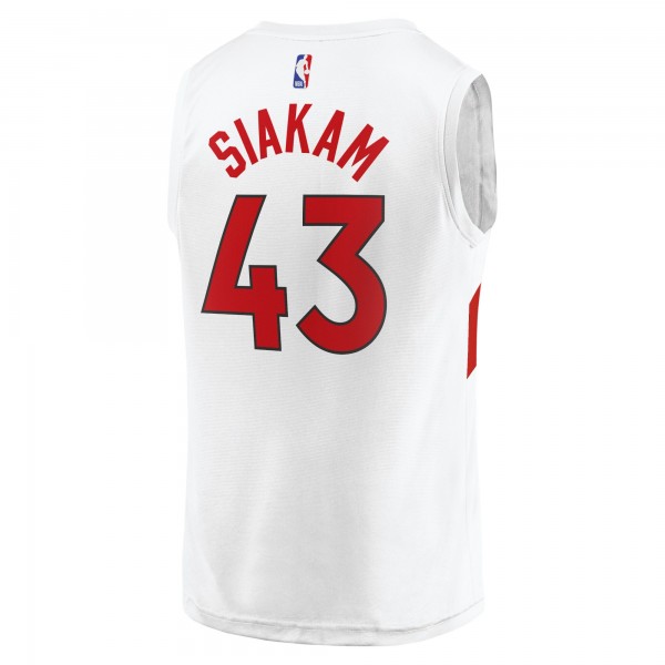 Детская игровая майка Pascal Siakam Toronto Raptors 2020/21 Fast Break Replica - Association Edition - White - баскетбольная джерси NBA