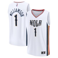 Игровая форма Zion Williamson New Orleans Pelicans 2021/22 Fast Break Replica - City Edition - White