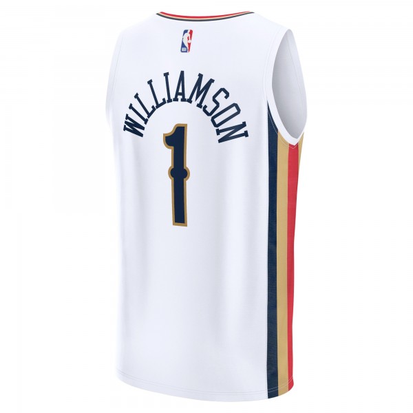 Игровая майка Zion Williamson New Orleans Pelicans 2021/22 Fast Break Replica - City Edition - White - оригинальная джерси НБА