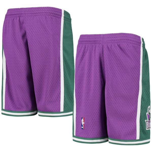 Детские шорты Milwaukee Bucks Mitchell & Ness Hardwood Classics Swingman - Purple - атрибутика NBA