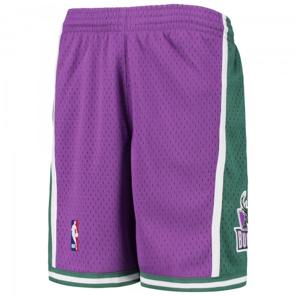 Детские шорты Milwaukee Bucks Mitchell & Ness Hardwood Classics Swingman - Purple - атрибутика NBA