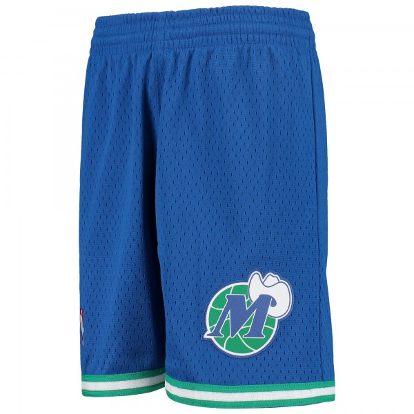 Детские шорты Dallas Mavericks Mitchell & Ness Hardwood Classics Swingman - Blue - атрибутика NBA