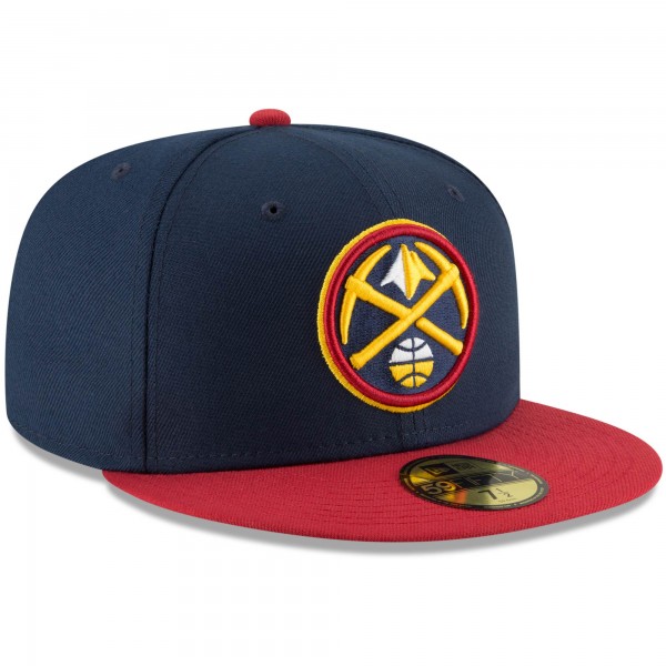 Бейсболка Denver Nuggets New Era Navy/Red 2-Tone 59FIFTY