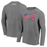 Футболка с длинным рукавом Detroit Pistons 2021 Noches Éne-Bé-A Authentic Shooting - Heather Charcoal