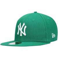 Бейсболка New York Yankees New Era Kelly Green White Logo 59FIFTY