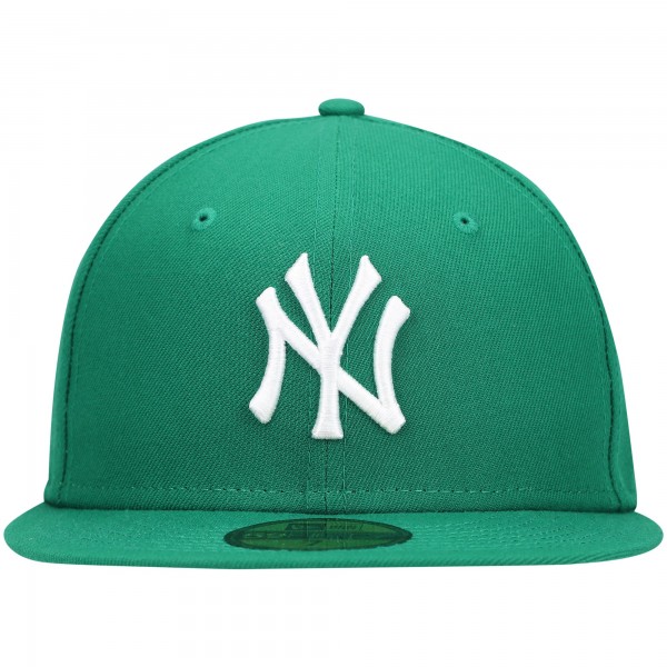 Бейсболка New York Yankees New Era Kelly Green White Logo 59FIFTY