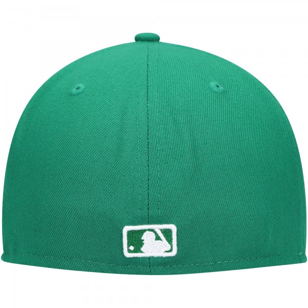 Бейсболка New York Yankees New Era Kelly Green White Logo 59FIFTY