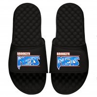 Шлепки Brooklyn Nets ISlide Black Classic Logo