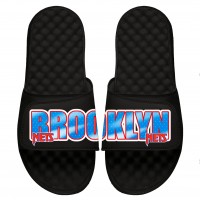 Шлепки Brooklyn Nets ISlide Classic Wordmark Split - Black