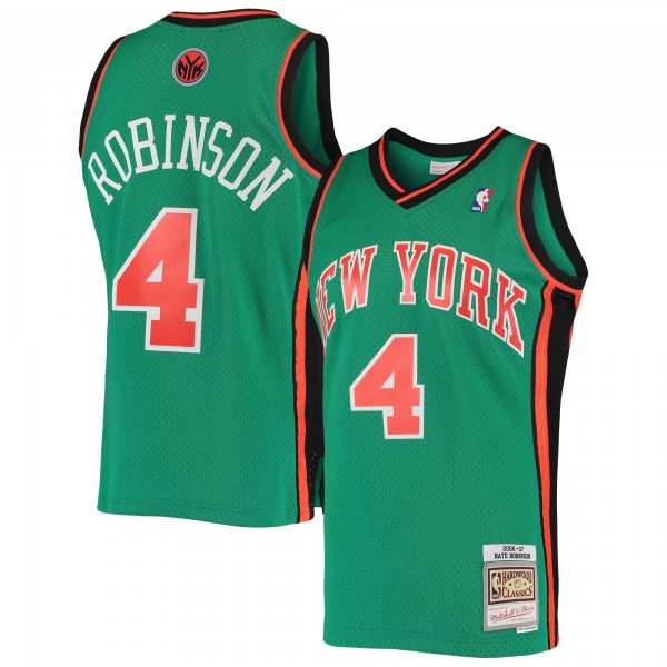 Джерси New York Knicks Nate Robinson Mitchell & Ness Green 2006/07 Hardwood Classics Swingman