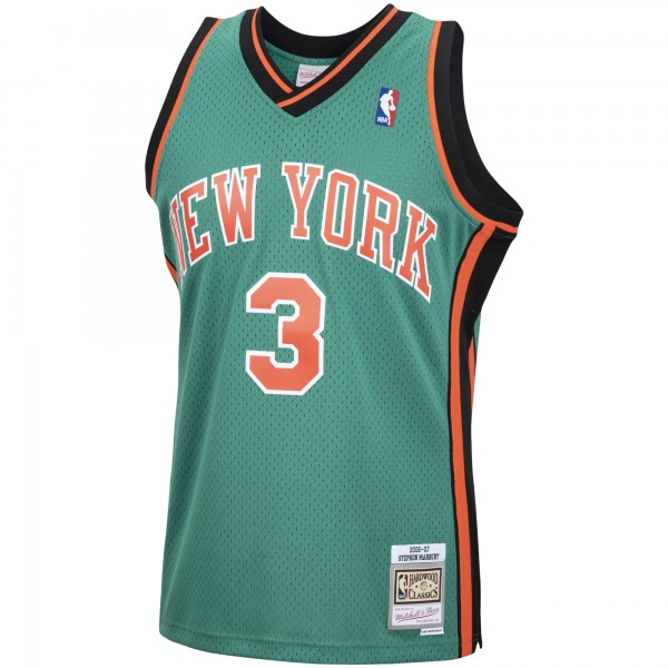 Джерси New York Knicks Stephon Marbury Mitchell & Ness Green 2006/07 Hardwood Classics Swingman