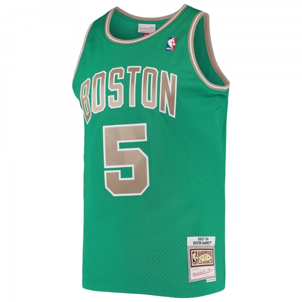 Игровая джерси Kevin Garnett Boston Celtics Mitchell & Ness 2001/02 Hardwood Classics Swingman - Kelly Green