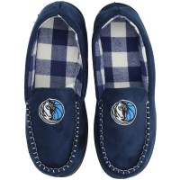 Тапочки мокасины Dallas Mavericks FOCO Team Logo Flannel