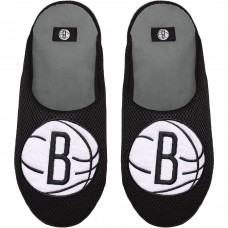 Brooklyn Nets FOCO Big Logo Colorblock Mesh Slippers
