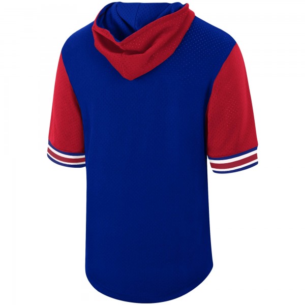 Толстовка с капюшоном Philadelphia 76ers Mitchell & Ness Hardwood Classics Buzzer Beater Mesh - Royal - фирменная одежда NBA