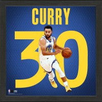 Golden State Warriors Stephen Curry Highland Mint 13 x 13 Impact Jersey Framed Photo