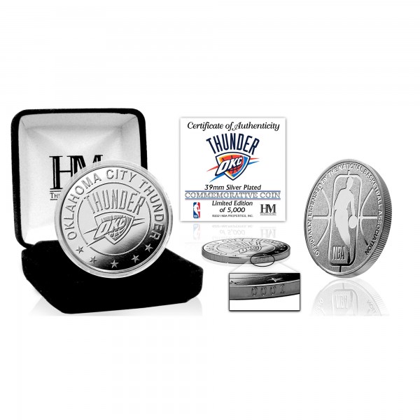 Монета Oklahoma City Thunder Highland Mint Silver Mint Coin