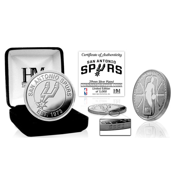 Монета San Antonio Spurs Highland Mint Silver Mint
