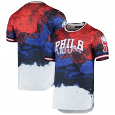 Футболка Philadelphia 76ers Pro Standard Americana Dip Dye - Red/Royal