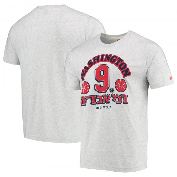 Футболка Deni Avdija Washington Wizards Homage Hebrew - Heathered Gray