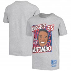 Детская футболка Dikembe Mutombo Denver Nuggets Mitchell & Ness Hardwood Classics King of the Court - Gray