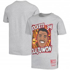 Детская футболка Hakeem Olajuwon Houston Rockets Mitchell & Ness Hardwood Classics King of the Court - Gray