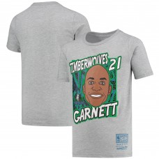 Детская футболка Kevin Garnett Minnesota Timberwolves Mitchell & Ness Hardwood Classics King of the Court - Gray