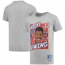 Детская футболка Patrick Ewing New York Knicks Mitchell & Ness Hardwood Classics King of the Court - Gray