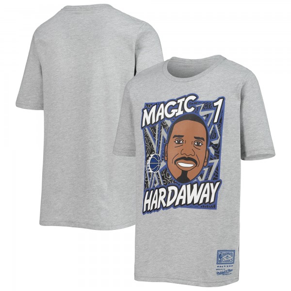 Детская футболка Penny Hardaway Orlando Magic Mitchell & Ness Hardwood Classics King of the Court - Heathered Gray