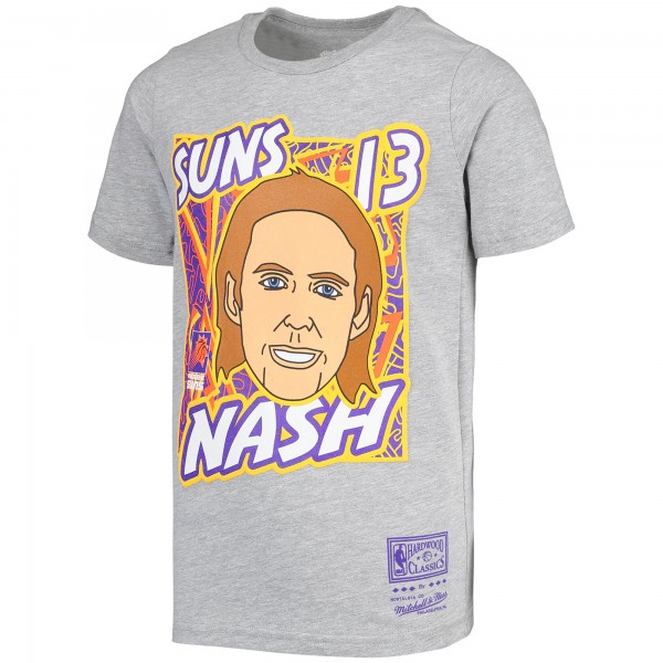 Детская футболка Steve Nash Phoenix Suns Mitchell & Ness Hardwood Classics King of the Court - Gray