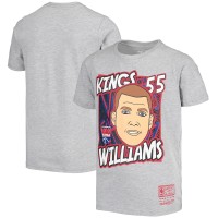 Футболка Jason Williams Sacramento Kings Mitchell & Ness Youth Hardwood Classics King of the Court Player - Gray