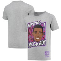 Футболка Tracy McGrady Toronto Raptors Mitchell & Ness Youth Hardwood Classics King of the Court Player - Gray