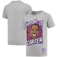 Детская футболка Vince Carter Toronto Raptors Mitchell & Ness Hardwood Classics King of the Court - Gray
