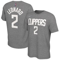 Футболка Kawhi Leonard LA Clippers Nike 2020/21 Earned Edition - Gray