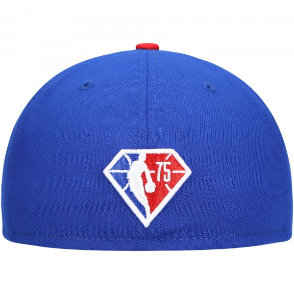Бейсболка Philadelphia 76ers New Era 2021 NBA Draft 59FIFTY - Royal - официальный мерч NBA