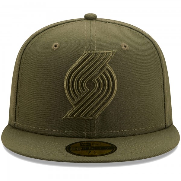 Бейсболка Portland Trail Blazers New Era Color Pack 59FIFTY - Olive - официальный мерч NBA