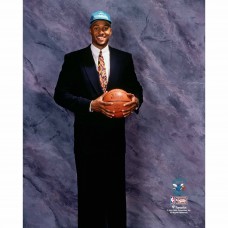 Unsigned Charlotte Hornets Alonzo Mourning Fanatics Authentic 1992 Draft Night Portrait Photograph