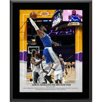 Los Angeles Lakers LeBron James Fanatics Authentic 10.5 x 13 3rd Player In NBA History to Score 35,000 Points Sublimated Plaque