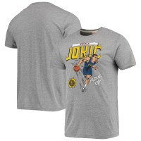 Футболка Denver Nuggets Nikola Jokic Homage Gray Comic Book Player Tri-Blend