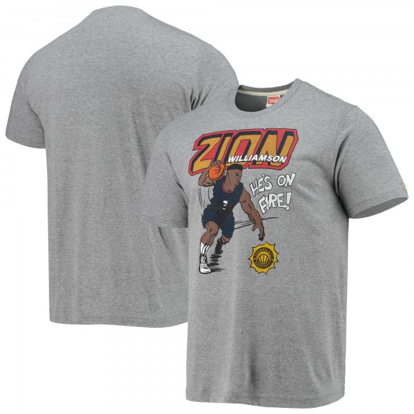 Футболка Zion Williamson New Orleans Pelicans Homage Comic Book - Heathered Gray