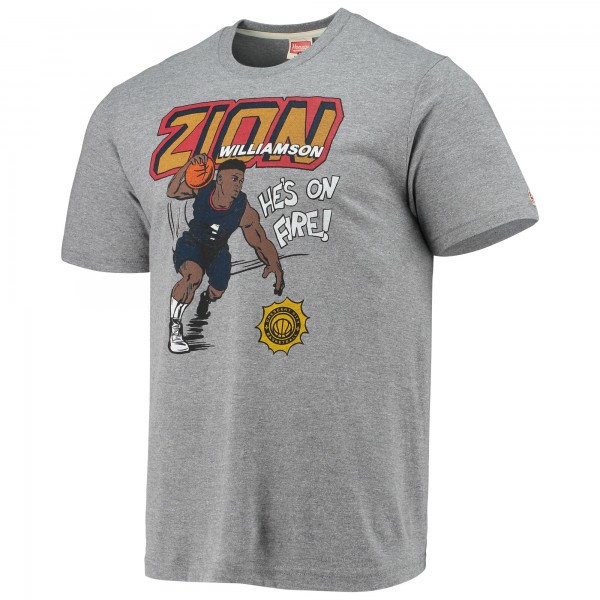 Футболка Zion Williamson New Orleans Pelicans Homage Comic Book - Heathered Gray