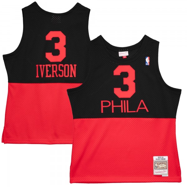 Джерси Philadelphia 76ers Allen Iverson Mitchell & Ness Black 2003/04 Hardwood Classics Reload 2.0 Swingman