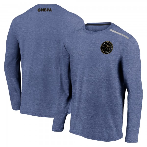 Футболка с длинным рукавом NBPA Behind the Arc - Heathered Navy