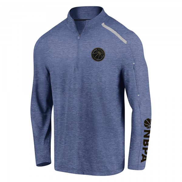 Кофта на короткой молнии NBPA Half-Court Press - Heathered Navy