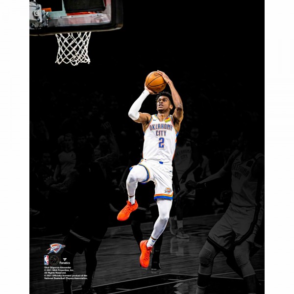 Unsigned Oklahoma City Thunder Shai Gilgeous-Alexander Fanatics Authentic Shoots the Ball Photograph
