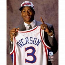 Unsigned Philadelphia 76ers Allen Iverson Fanatics Authentic Draft Night #1 Overall Pick Portrait Photograph