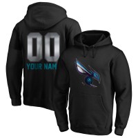 Именная толстовка Charlotte Hornets Black Midnight Mascot