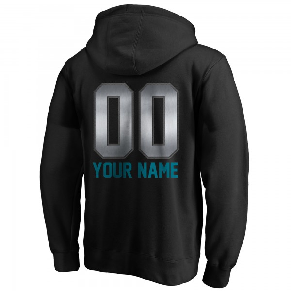 Именная толстовка Charlotte Hornets Black Midnight Mascot
