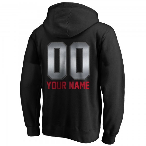Именная толстовка Chicago Bulls Black Midnight Mascot